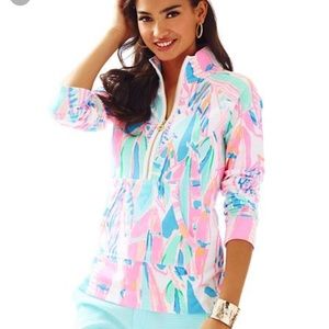 {Lilly Pulitzer} Skipper Popover Multi Out to Sea